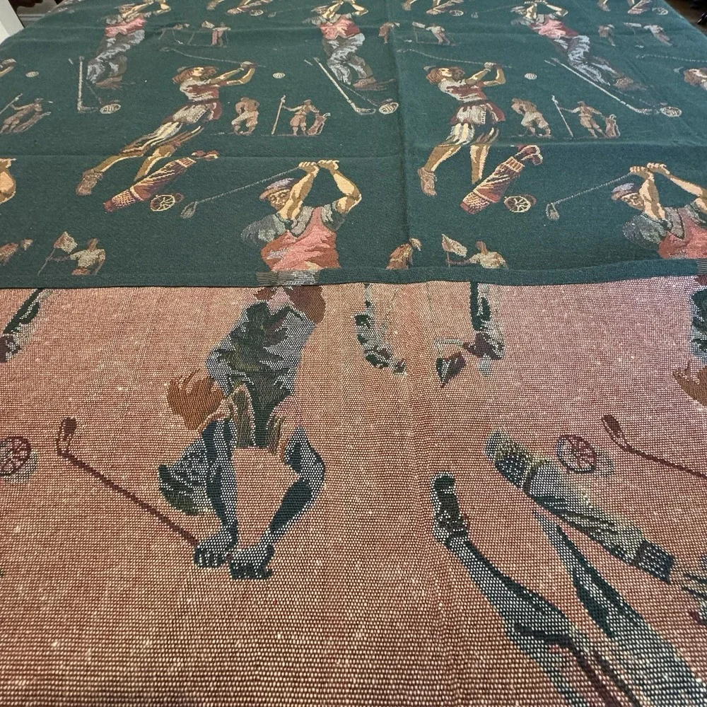 Lot of 5 High-End Tablecloths – 3 LogoSkirt Banquet + 2 Vintage‎ Highland  Golf